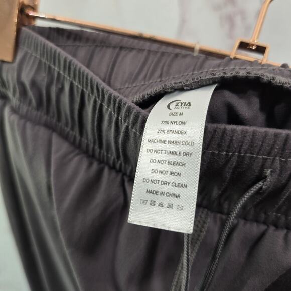 Zyia Pants Womens Medium Gray High Rise Drawstring Pull On Lounge Recovery - Picture 3 of 10